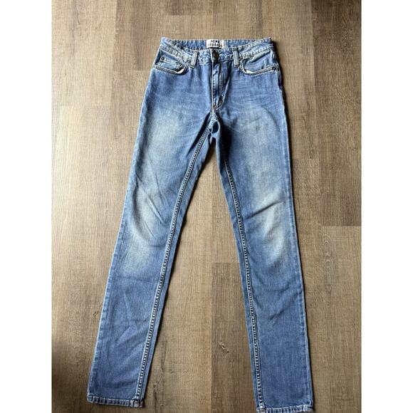 ACNE STUDIOS‎ Jeans Size 26x32 Flex S Montana Women's Starch Denim Med Wash - Picture 1 of 7